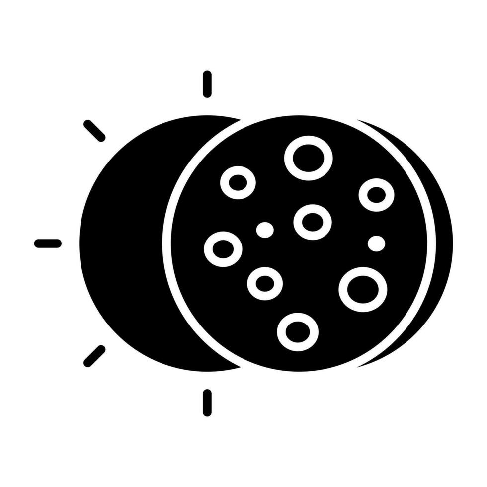 een modieus ontwerp icoon van zonne- verduistering vector