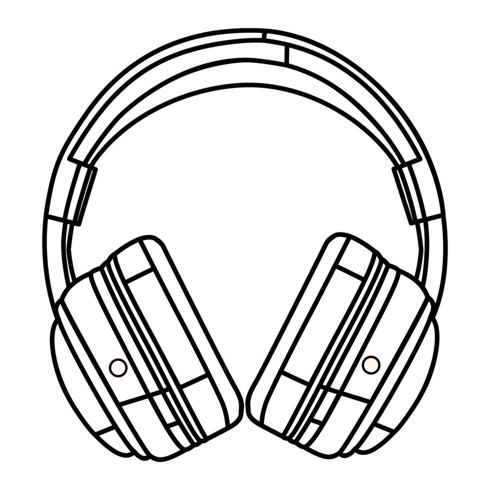 hoofdtelefoons audio apparaat geïsoleerd icoon illustratie ontwerp vector
