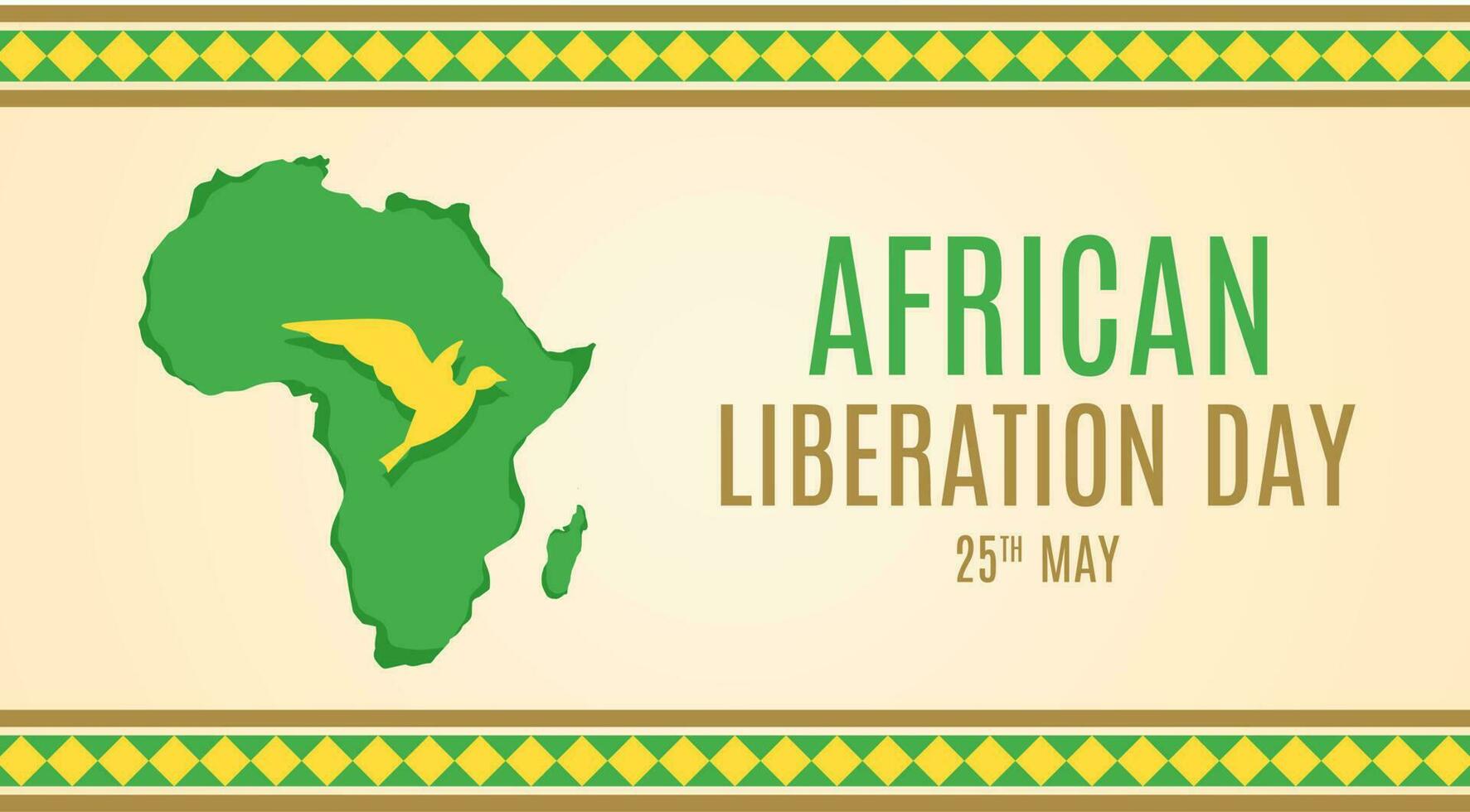 gelukkig Afrikaanse bevrijding dag. vector illustratie. geschikt voor poster, spandoeken, campagne en groet kaart.