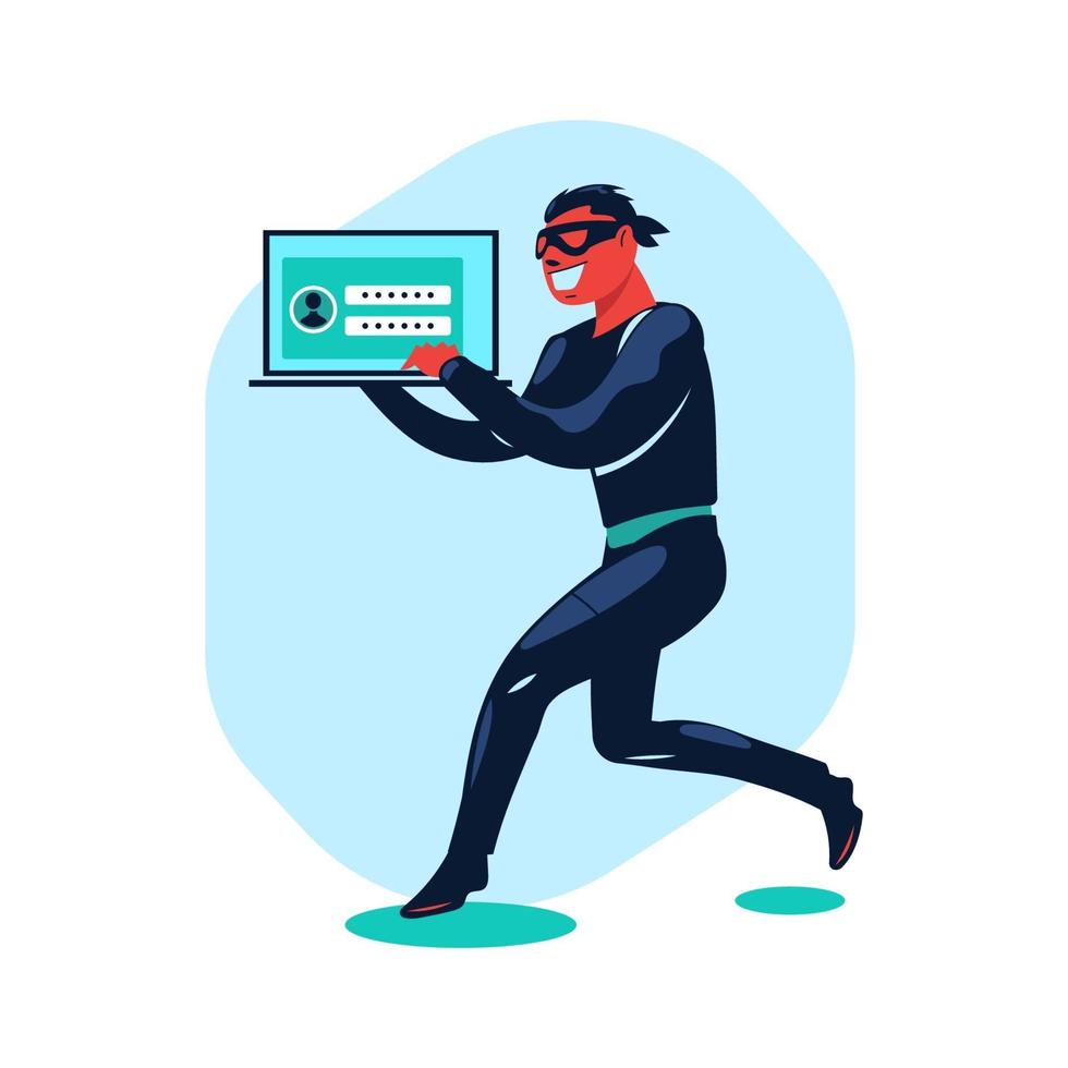hacker phishing zwendel aanval web vector beveiligingsconcept van phishing en fraude
