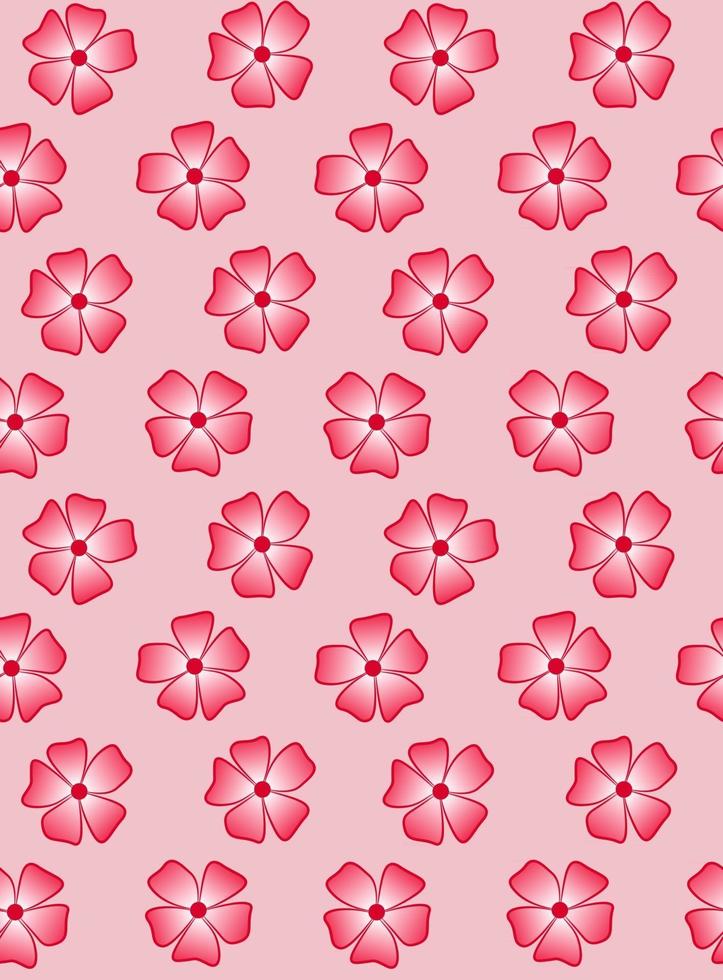 roze bloemen op een roze achtergrond naadloze patroon vector