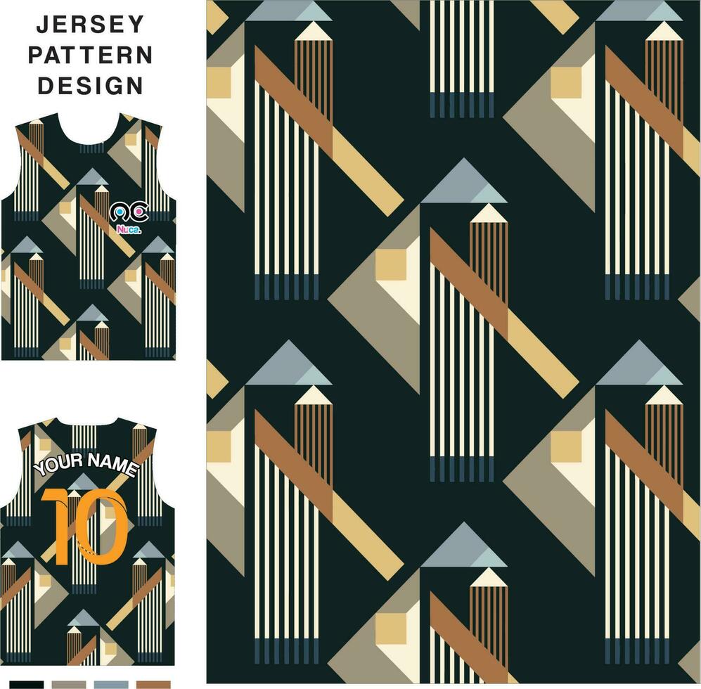 abstract driehoek lijn concept vector Jersey patroon sjabloon voor het drukken of sublimatie sport- uniformen Amerikaans voetbal volleybal basketbal e-sport wielersport en visvangst vrij vector.