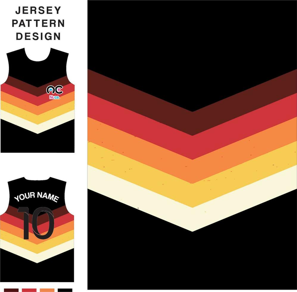 abstract naar beneden pijl concept vector Jersey patroon sjabloon voor het drukken of sublimatie sport- uniformen Amerikaans voetbal volleybal basketbal e-sport wielersport en visvangst vrij vector.