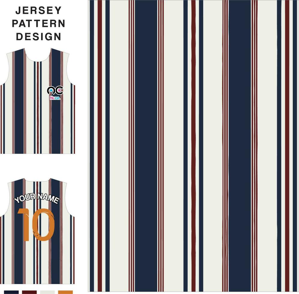 gestreept concept vector Jersey patroon sjabloon voor het drukken of sublimatie sport- uniformen Amerikaans voetbal volleybal basketbal e-sport wielersport en visvangst vrij vector.