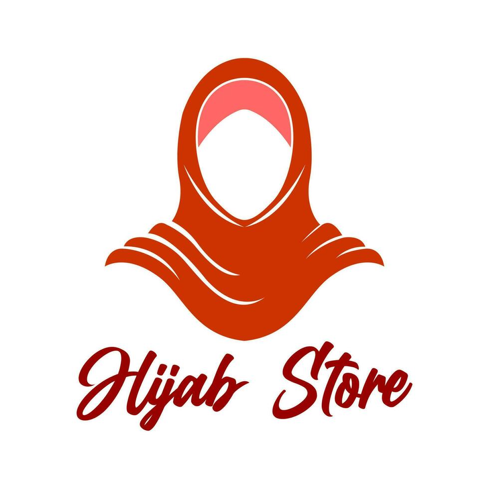 hijab op te slaan logo vector voor Dames