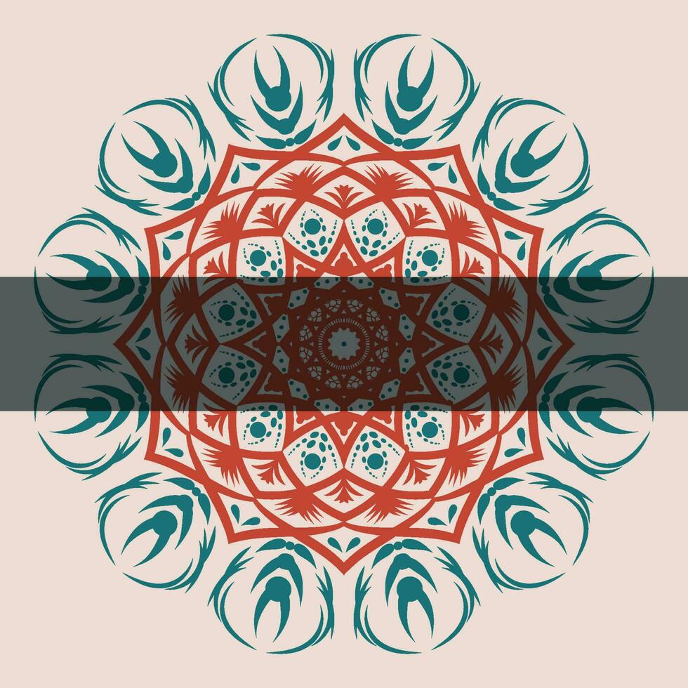 mandala vector illustratie element. bloemen ornament achtergrond.