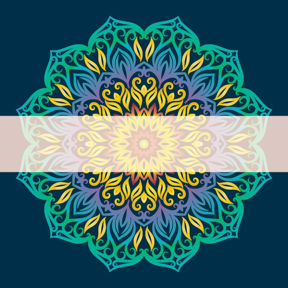 mandala vector illustratie element. bloemen ornament achtergrond.