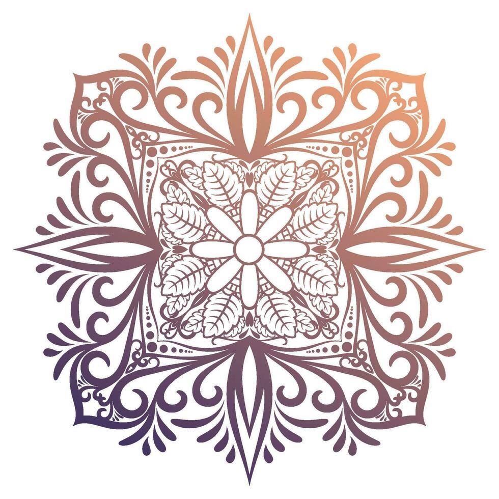 mandala vector illustratie element. bloemen ornament achtergrond.