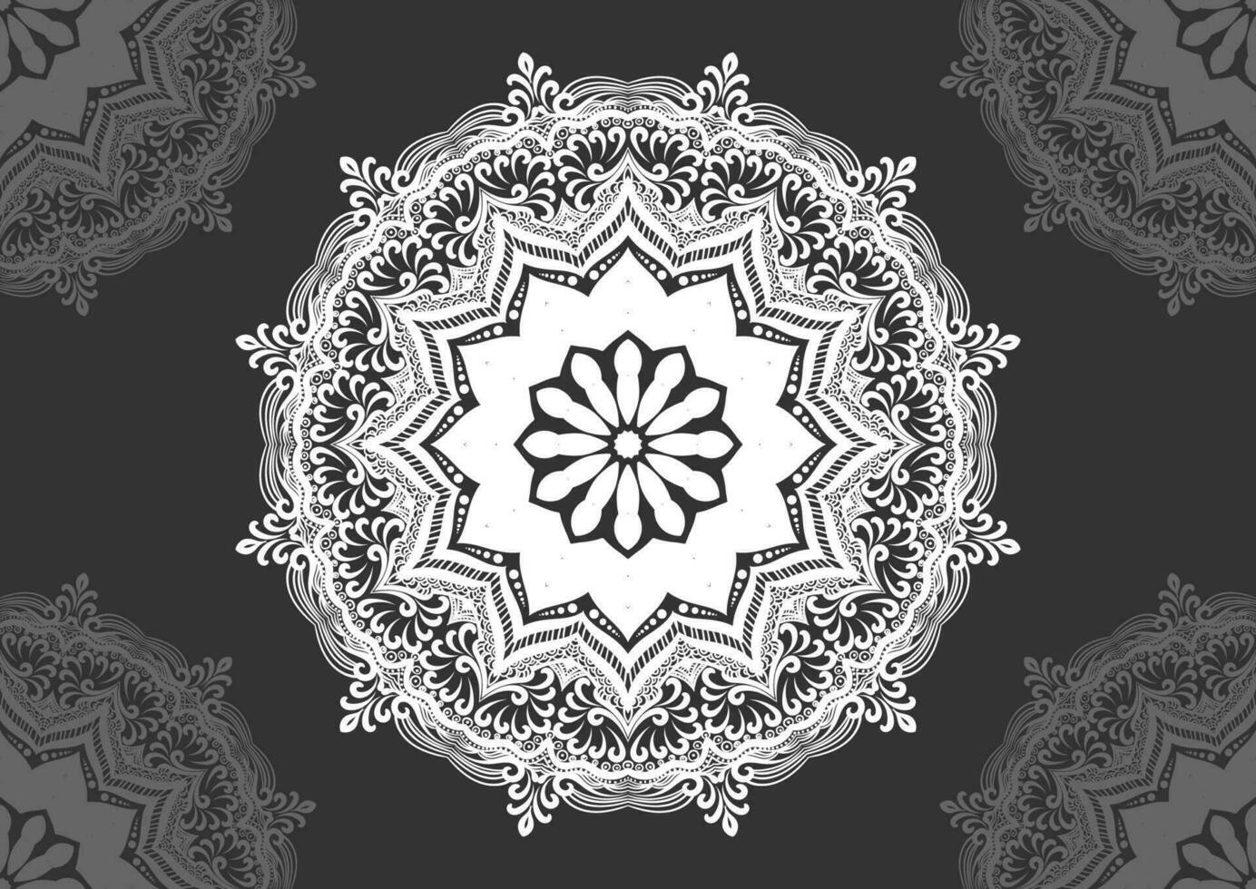 mandala vector illustratie element. bloemen ornament achtergrond. vector eps 10.