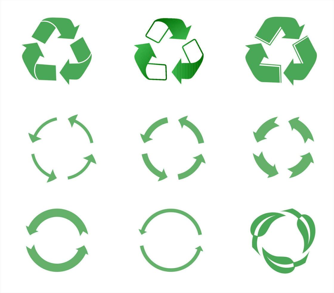 recycle icoon afbeelding, symbool, voorraad foto's vectoren