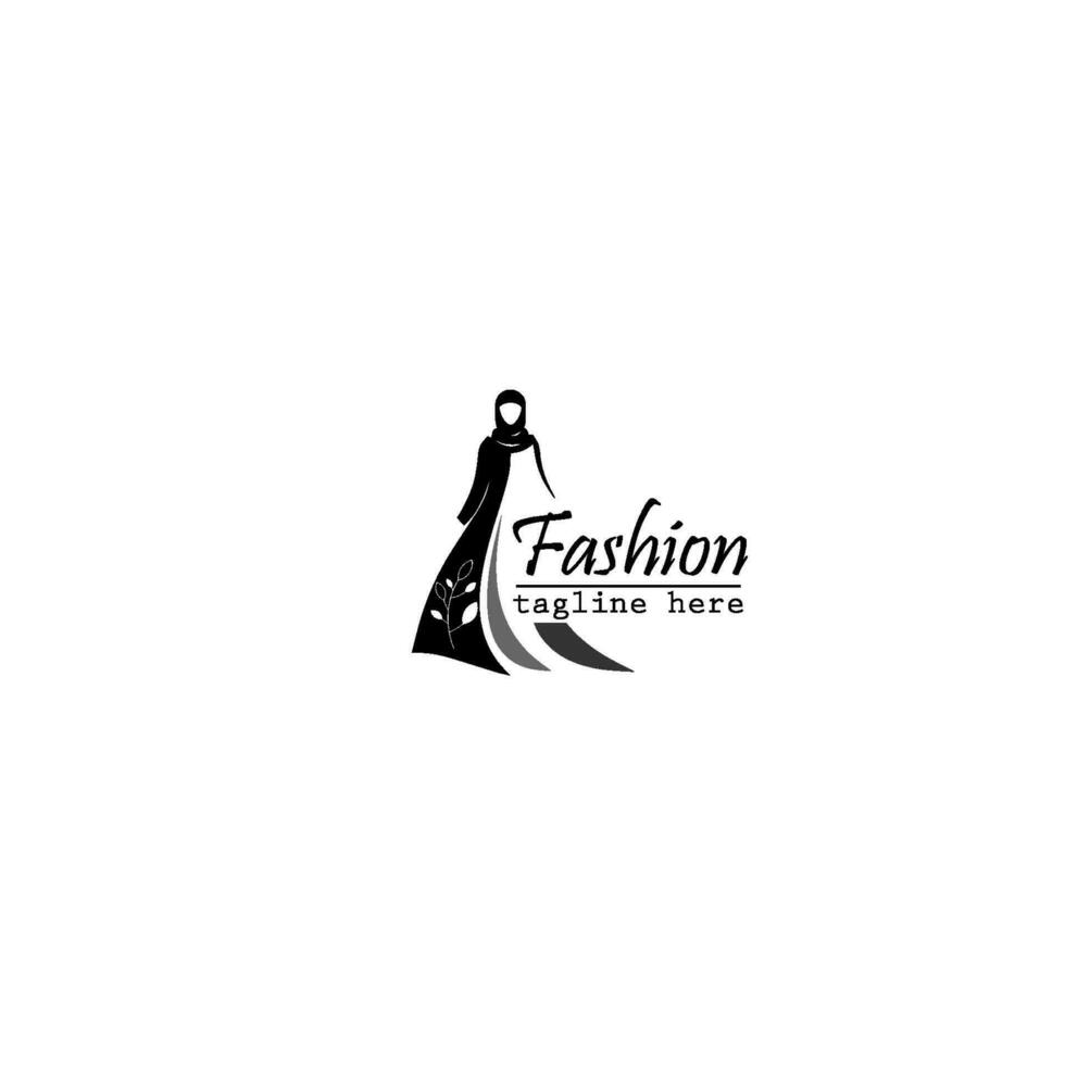 illustratie van een minimalistisch logo-ontwerp kan worden gebruikt voor dameskledingproducten, symbolen, tekens, online winkellogo's, speciale kledinglogo's, boetiek vector