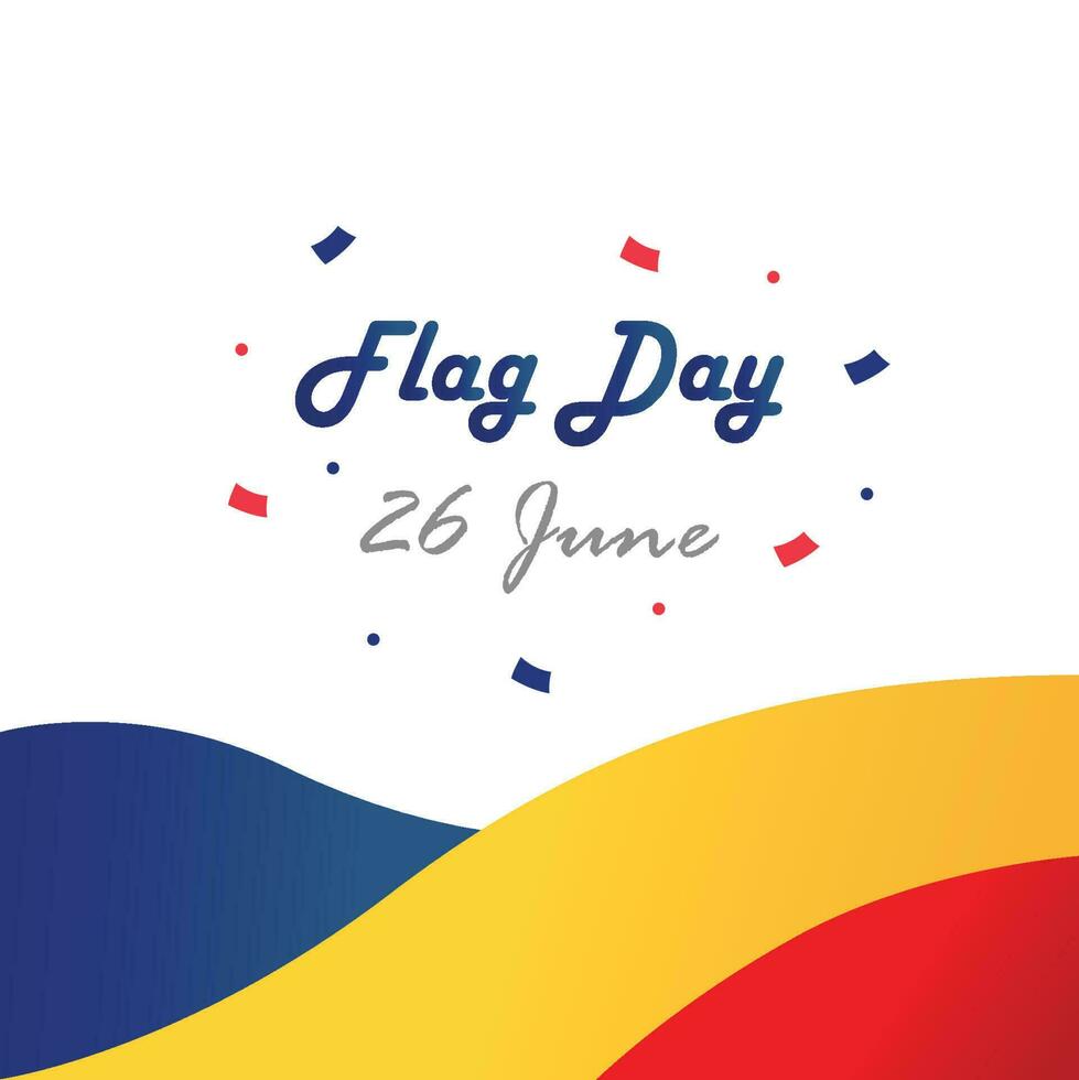 Roemenië natie vlag. onafhankelijkheid dag of nationaal dag vakantie concept vector