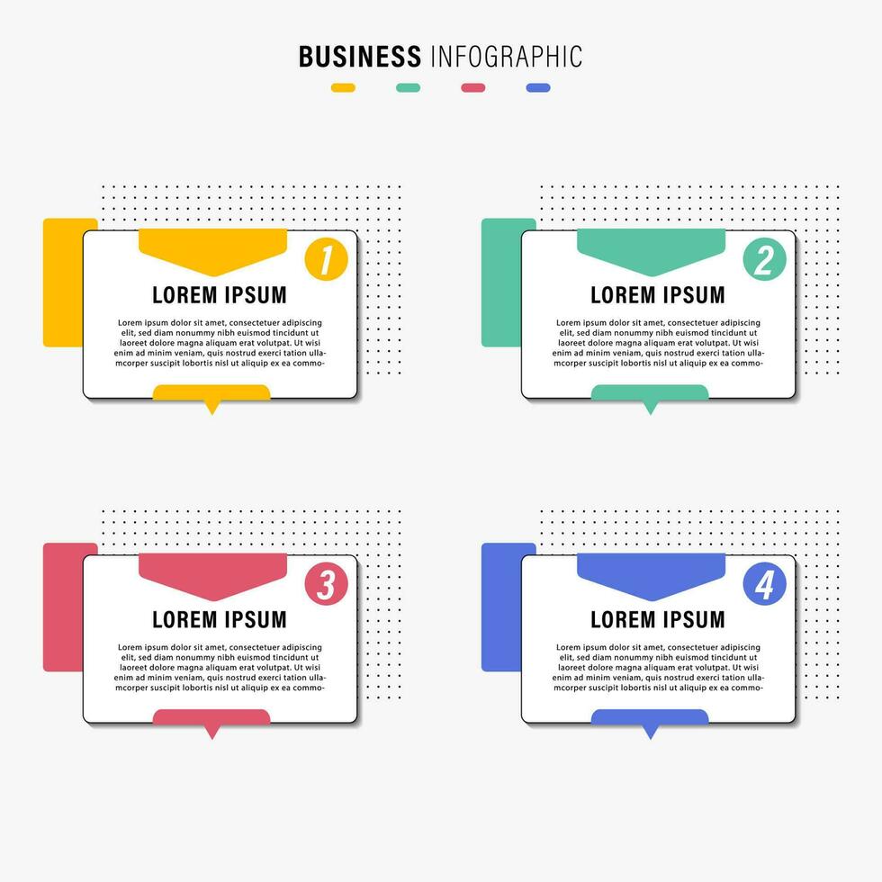 modern bedrijf infographic stappen sjabloon achtergrond ontwerp vector
