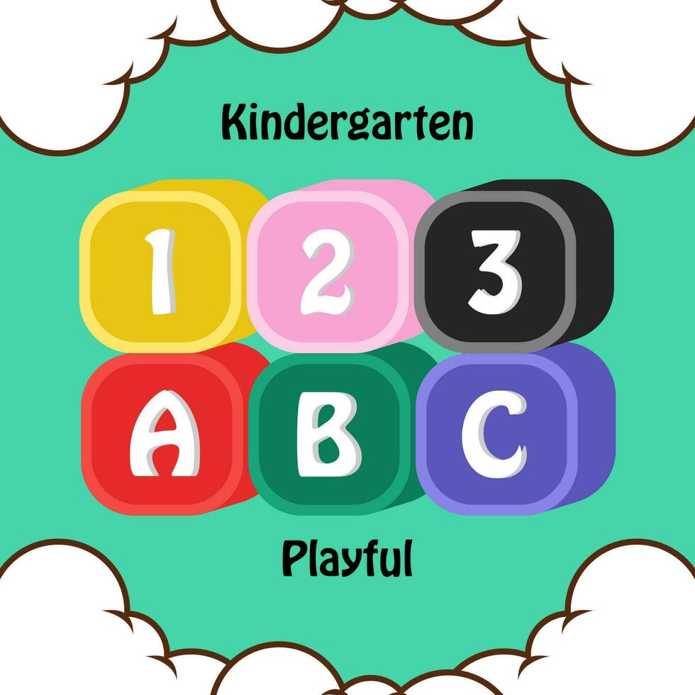 terug naar school- kind spel vector illustratie