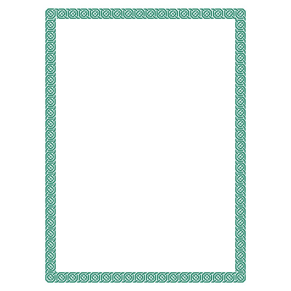 kleurrijk kader met klassiek ornament geschikt voor uitnodiging kaart, banier, groet kaart, folder. vector