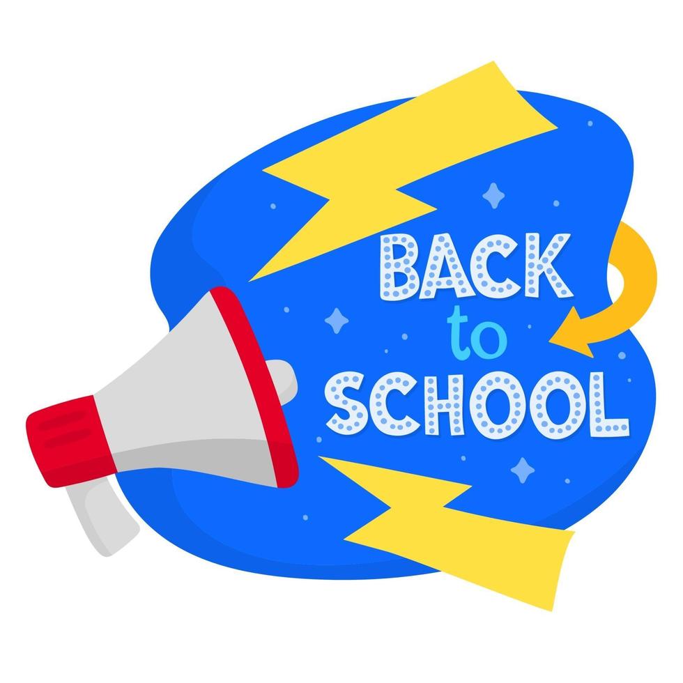 terug naar school banner illustratie vector