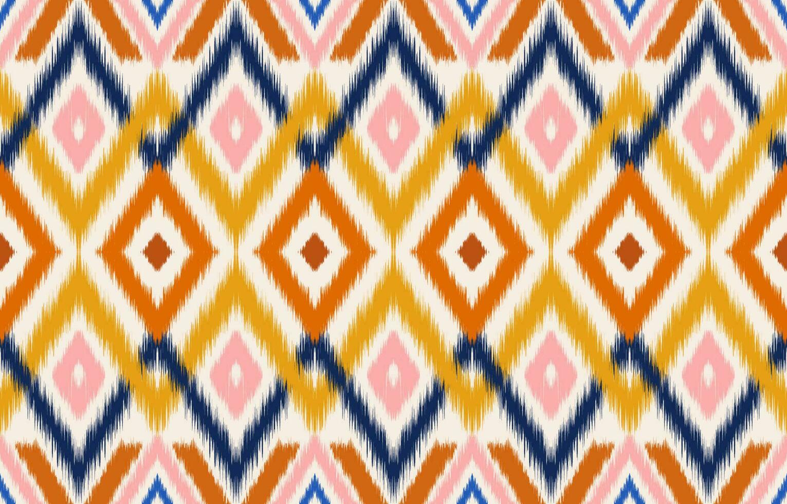 etnisch abstract ikat kunst. naadloos patroon in stam, volk borduurwerk, en Mexicaans stijl. aztec meetkundig kunst ornament afdrukken. ontwerp voor tapijt, behang, kleding, inpakken, kleding stof, omslag, textiel. vector