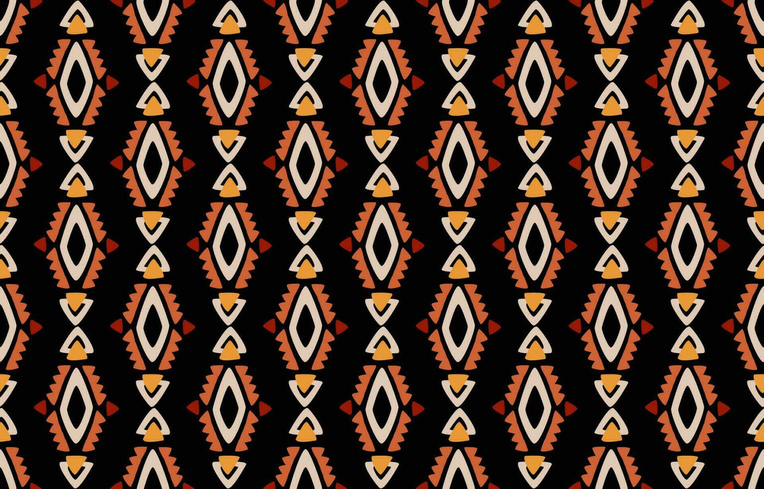 etnisch abstract ikat kunst. naadloos patroon in stam, volk borduurwerk, en Mexicaans stijl. aztec meetkundig kunst ornament afdrukken. ontwerp voor tapijt, behang, kleding, inpakken, kleding stof, omslag, textiel. vector