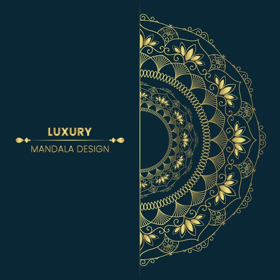 gouden mandala ontwerp achtergrond gratis vector