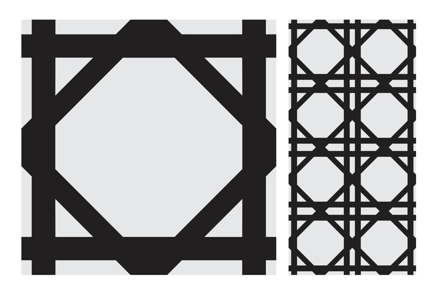 vintage tegels patronen antiek naadloos ontwerp in vectorillustratie vector