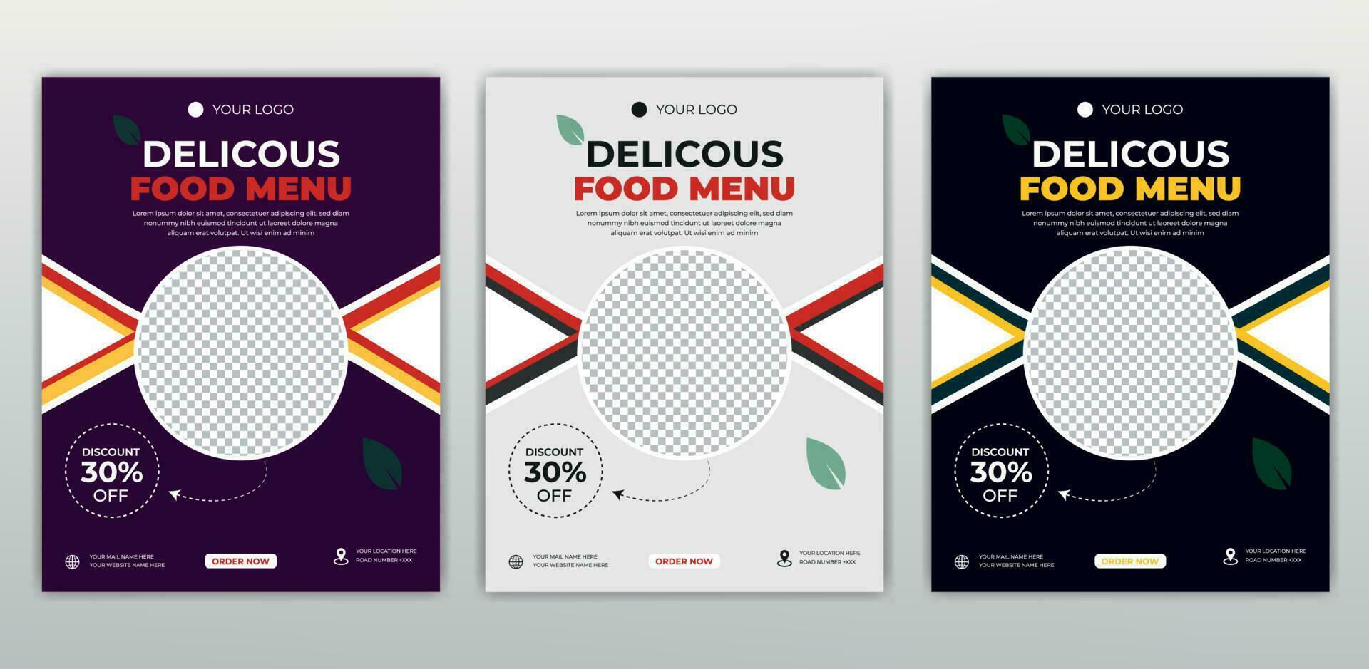 snel voedsel folder ontwerp sjabloon Koken, cafe en restaurant menu, voedsel bestellen, rommel voedsel. vector illustratie voor banier, poster, folder, omslag, menu, brochure