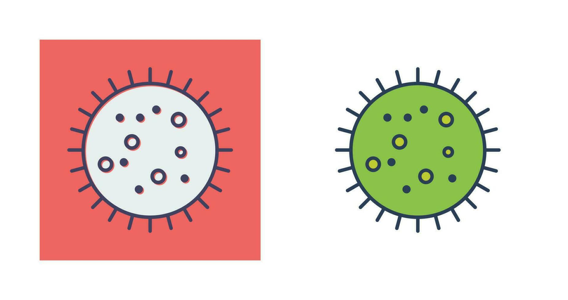 bacterie in glijbaan vector icoon