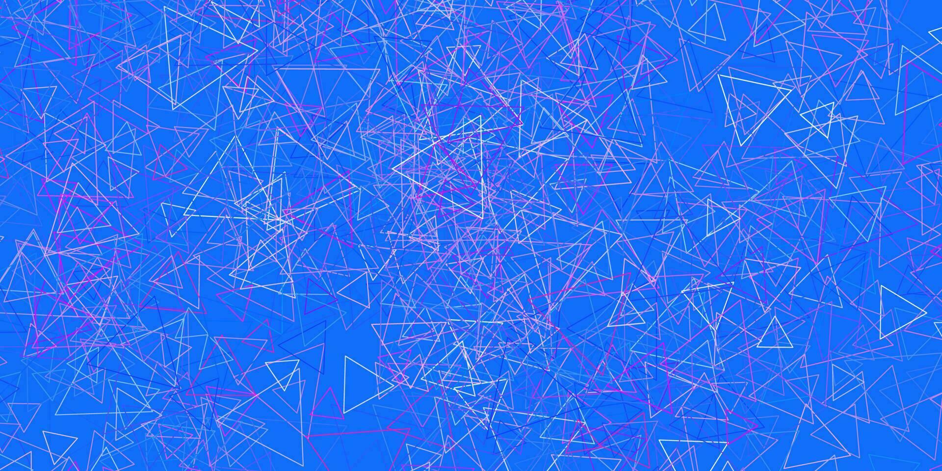 lichtblauw, rood vectormalplaatje met driehoeksvormen. vector