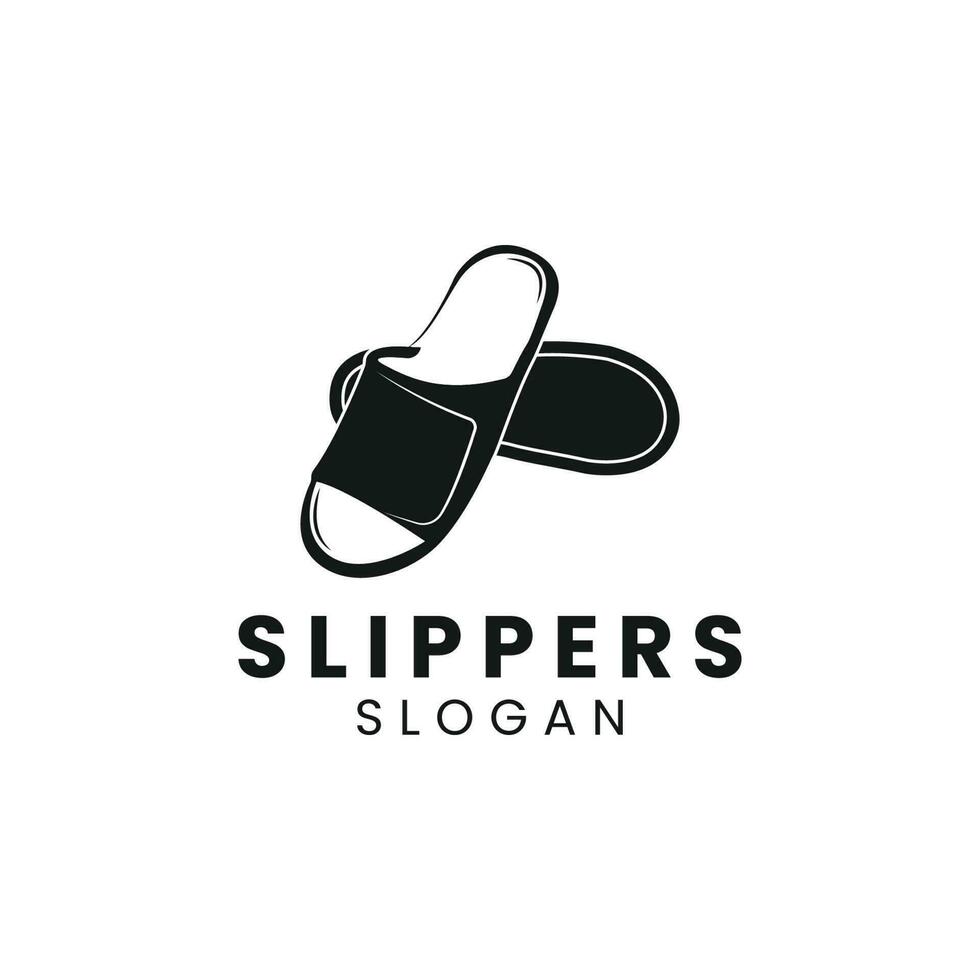 slippers icoon logo ontwerp illustratie sjabloon vector