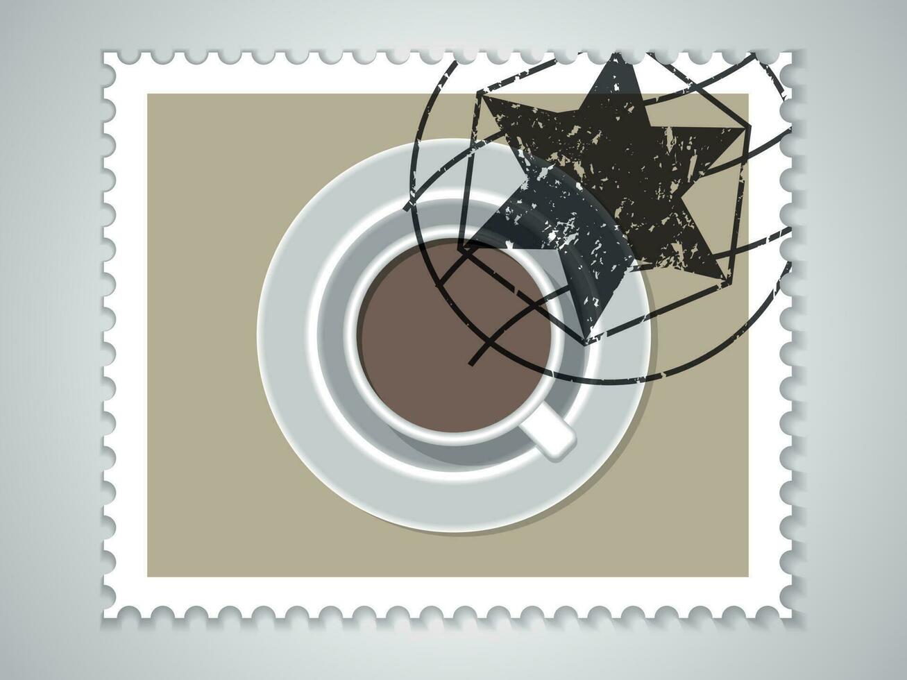 postzegel vector klem kunst, geïsoleerd achtergrond.