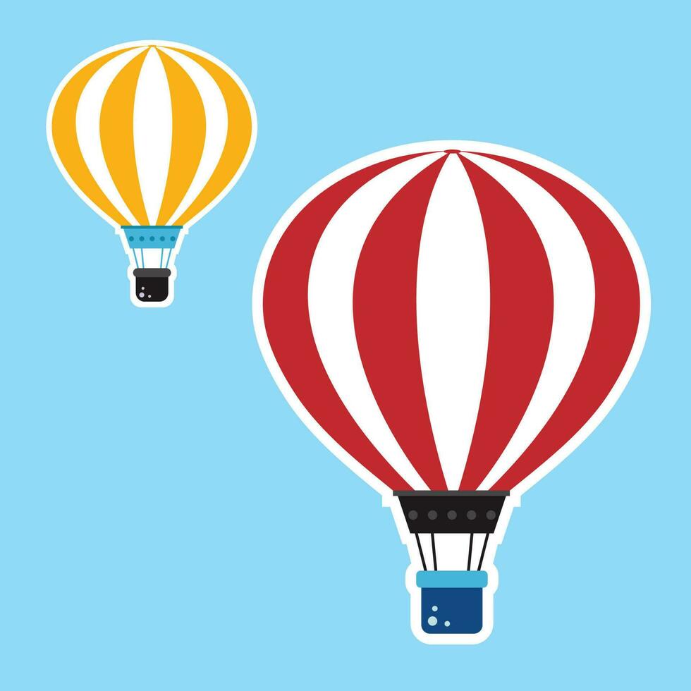 lucht ballonnen stickers voor gebruik in grafiek, affiches, web ontwerp, avontuur tijd vector