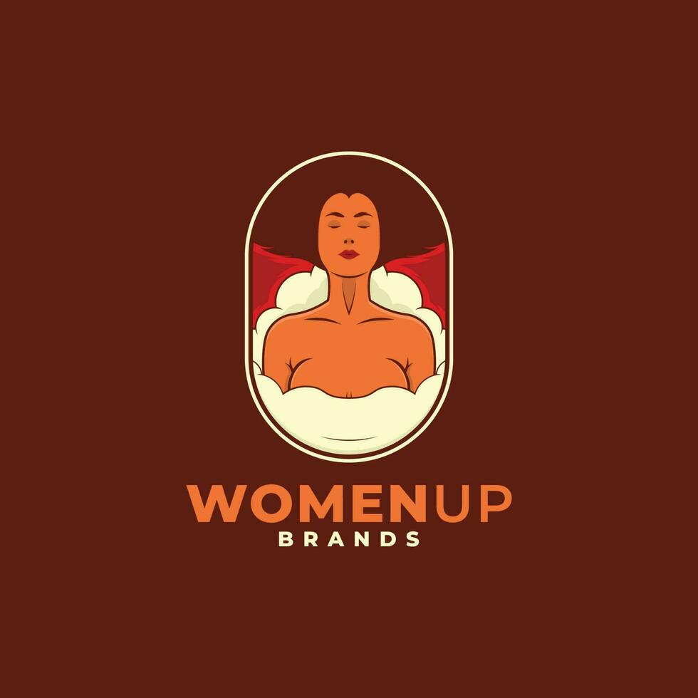 vrouwenup merken logo vector