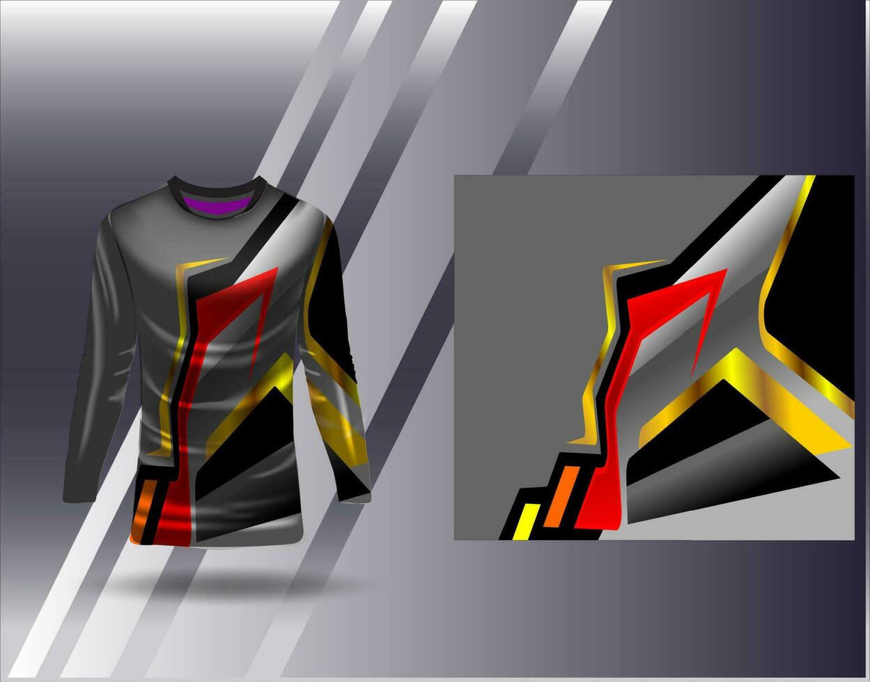 sport- Jersey en t-shirt sjabloon sport- ontwerp voor Amerikaans voetbal racing gaming Jersey vector