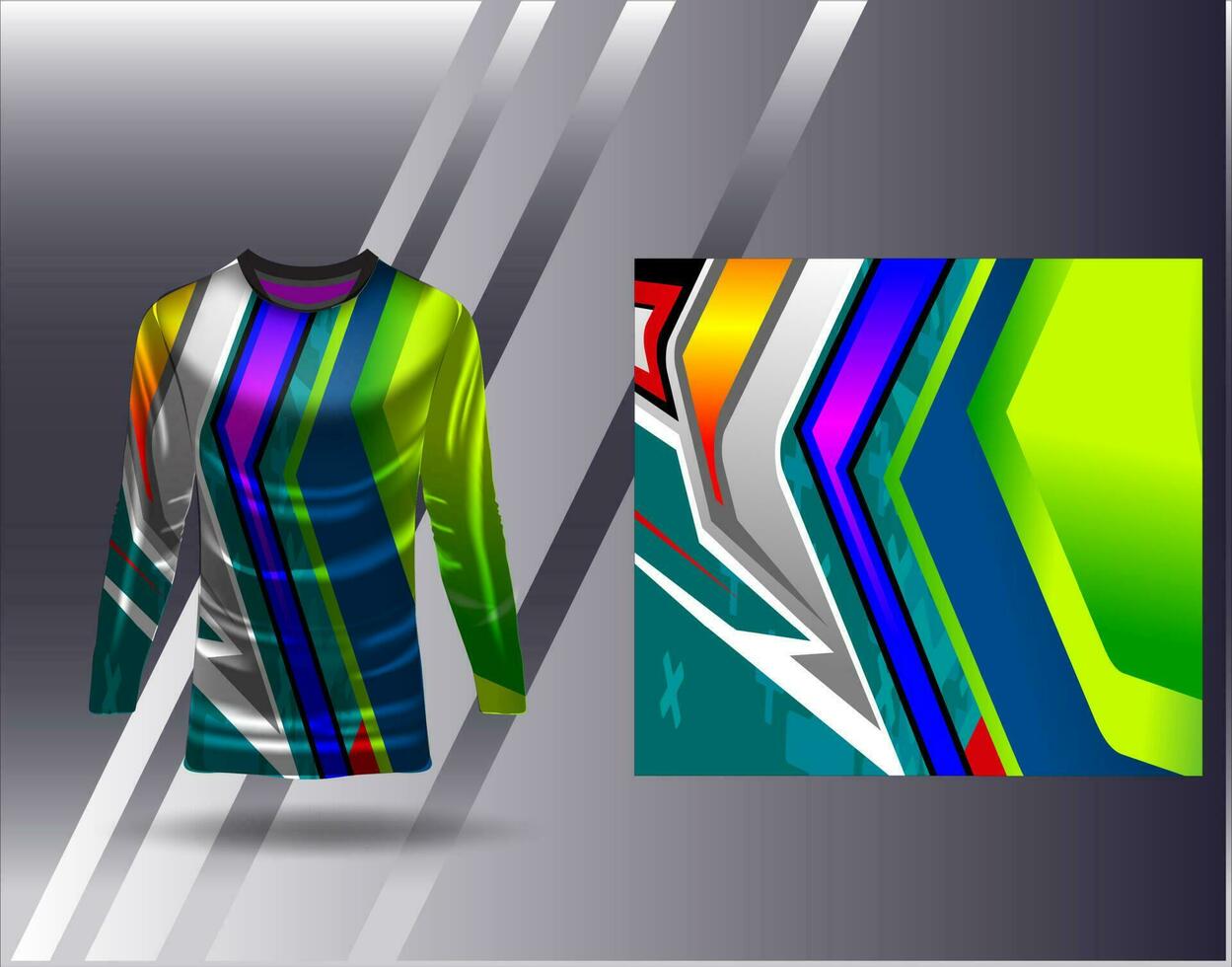 sport- Jersey en t-shirt sjabloon sport- ontwerp voor Amerikaans voetbal racing gaming Jersey vector