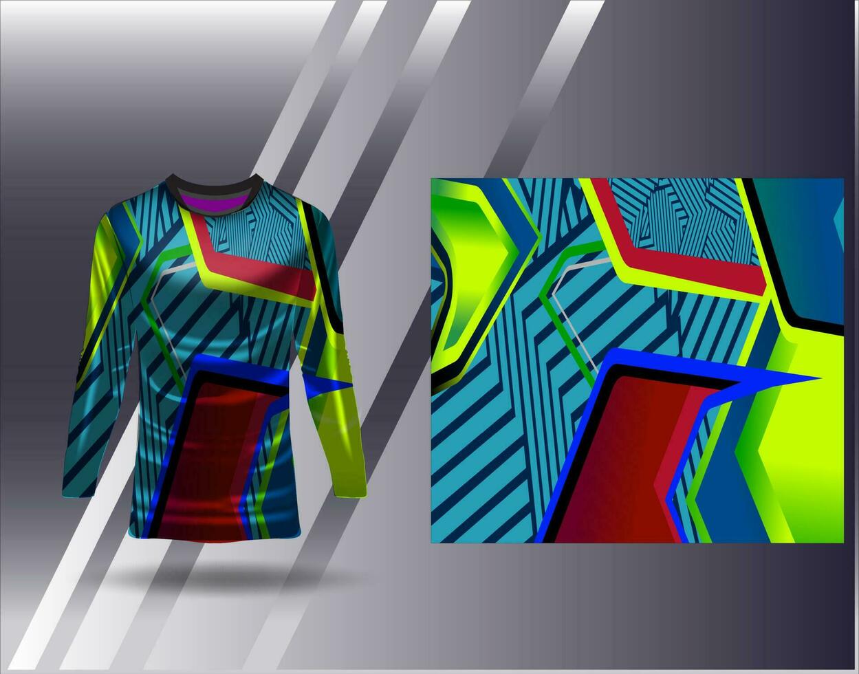 sport- Jersey en t-shirt sjabloon sport- ontwerp voor Amerikaans voetbal racing gaming Jersey vector