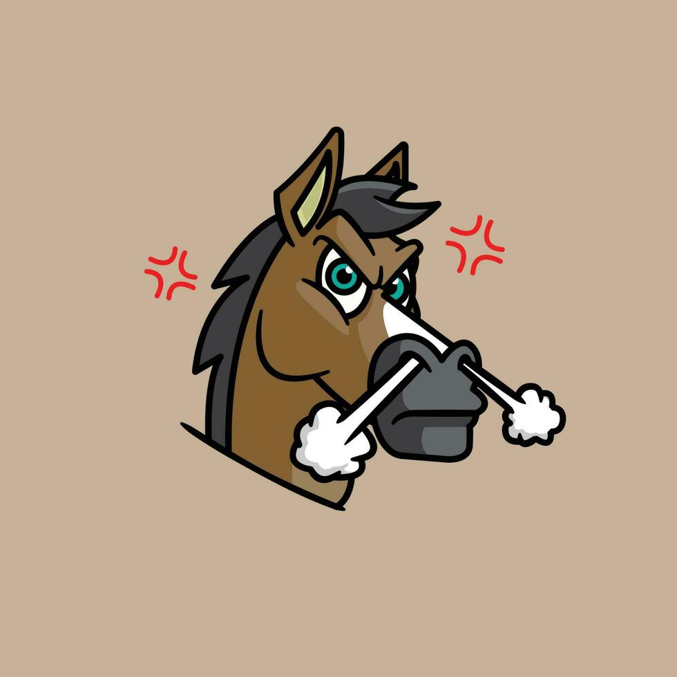 hoofd paard de illustratie vector