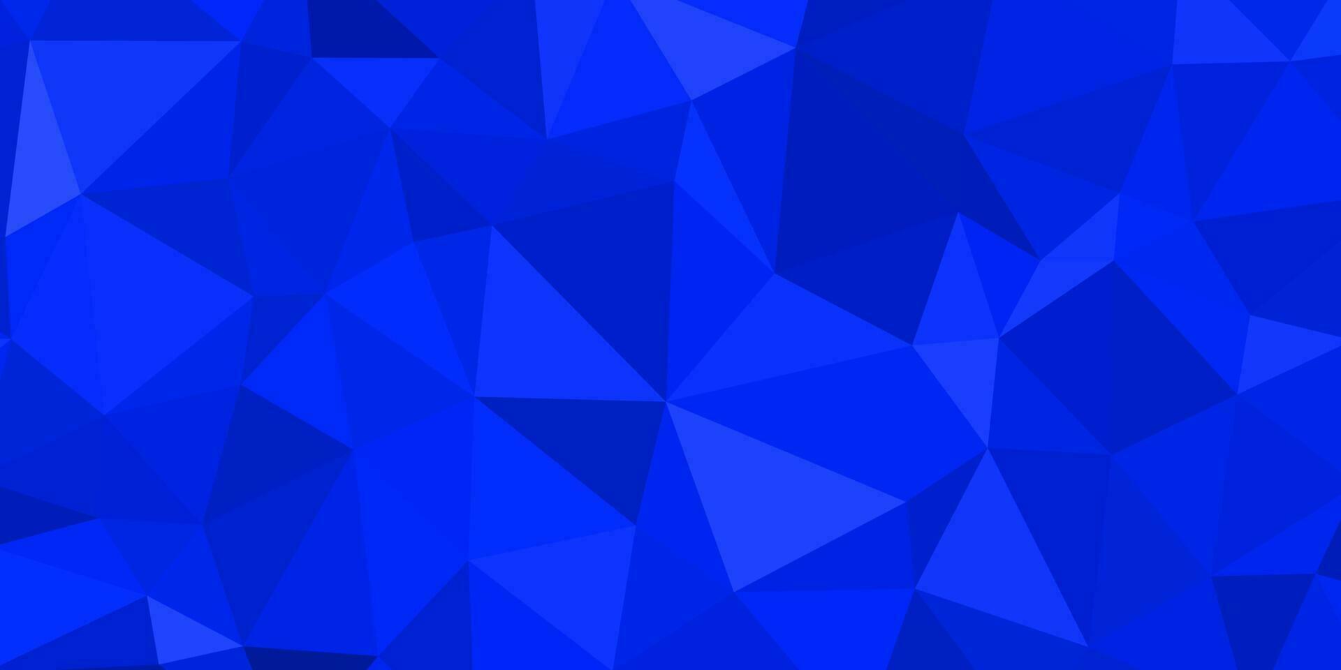 blauw meetkundig achtergrond ontwerp met driehoeken vorm geven aan. vector