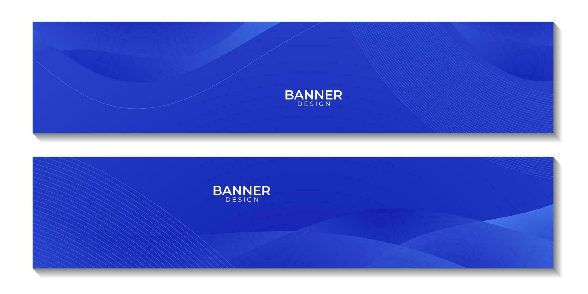 reeks van banners blauw Golf achtergrond voor bedrijf vector