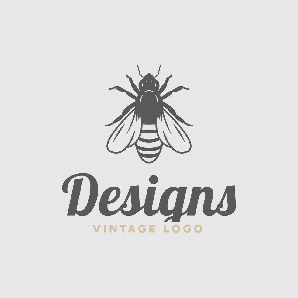 honing bij vector logo karakter.