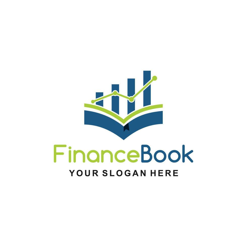 financiën boek logo symbool. financiën boek icoon. modern merk element teken. geschikt voor uw ontwerp nodig hebben, logo, illustratie, animatie, enz. vector