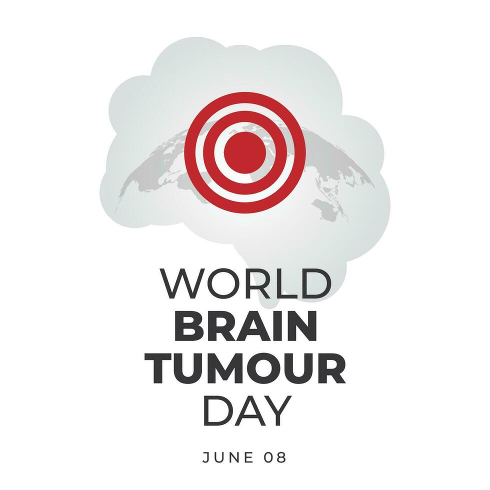 wereld hersenen tumor dag ontwerp sjabloon voor viering. hersenen illustratie. hersenen vector ontwerp.