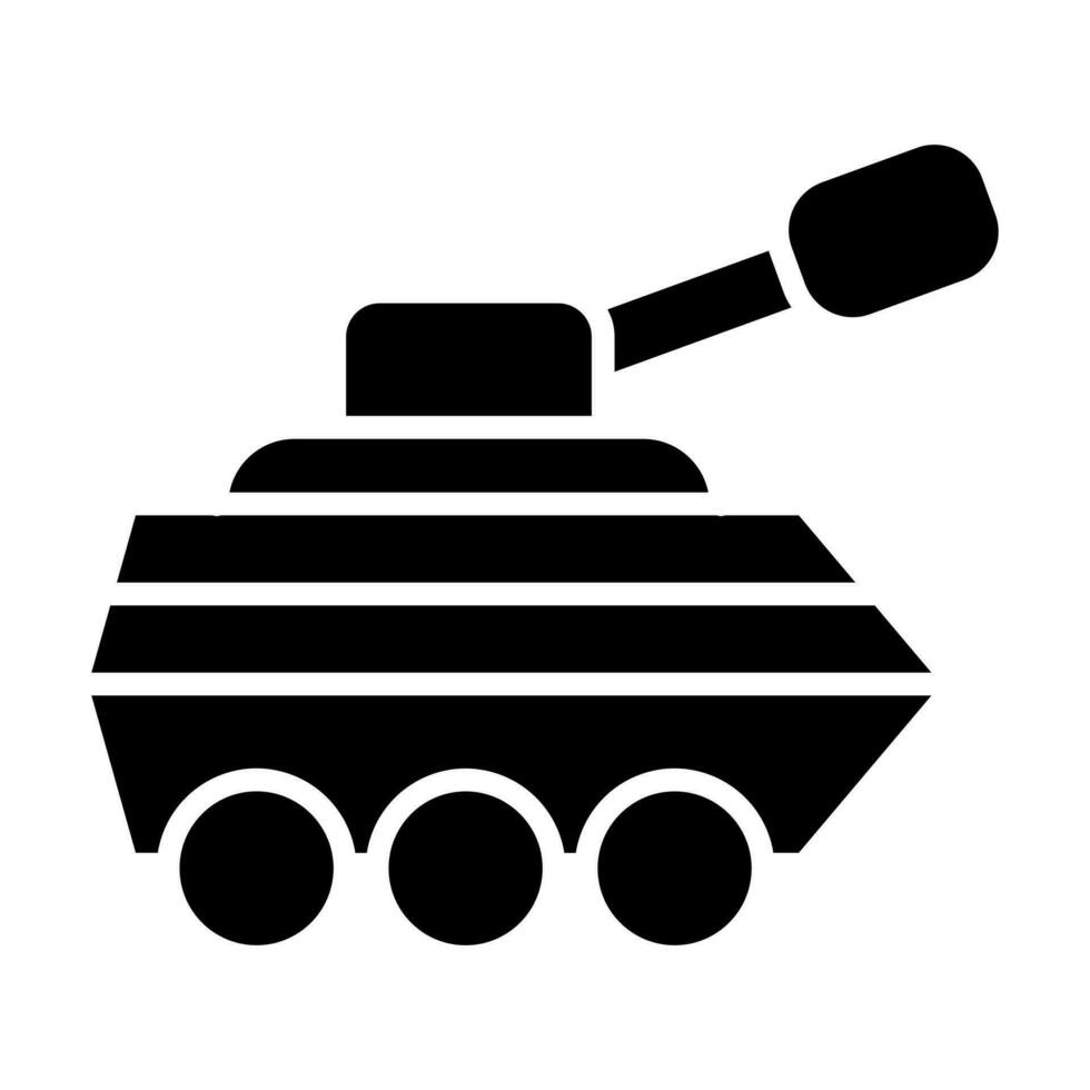 infanterie busje vector glyph icoon ontwerp