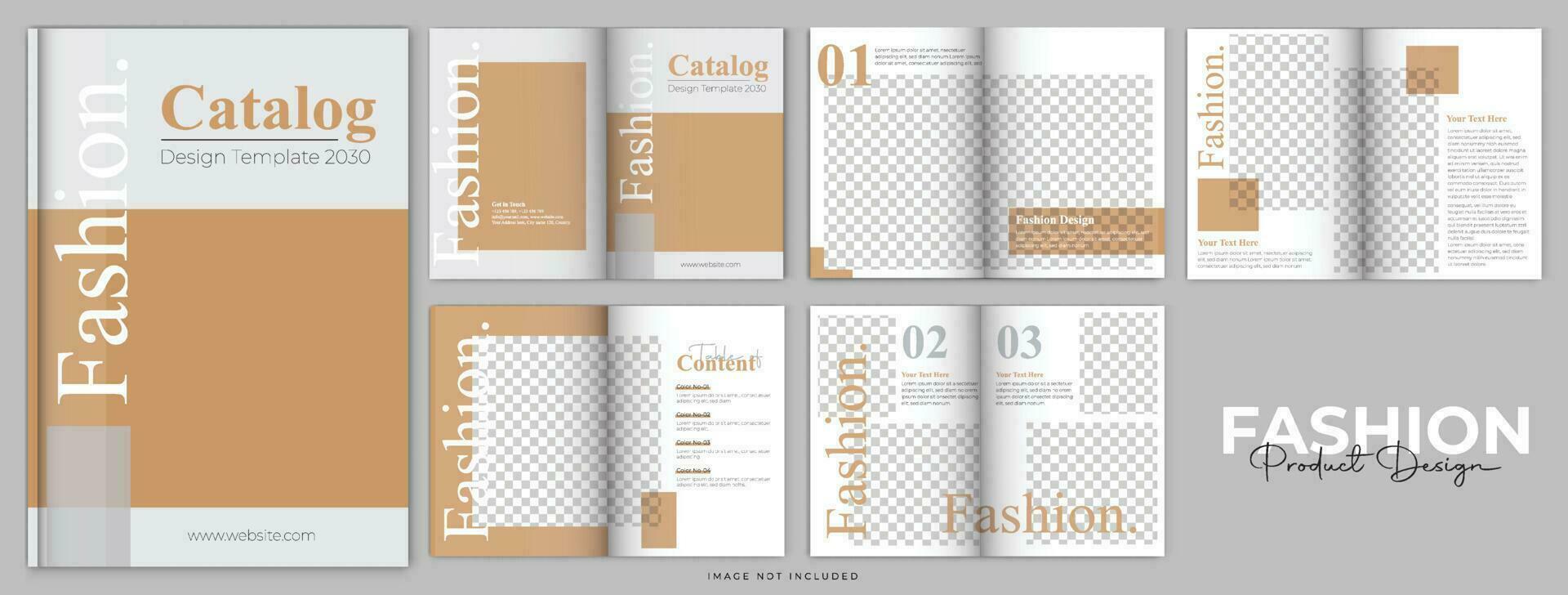 minimaal stijl kijkboek catalogus lay-out nieuw kijken mode catalogus en tijdschrift modern a4 Product catalogus ontwerp portefeuille sjabloon mode Product brochure ontwerp vector