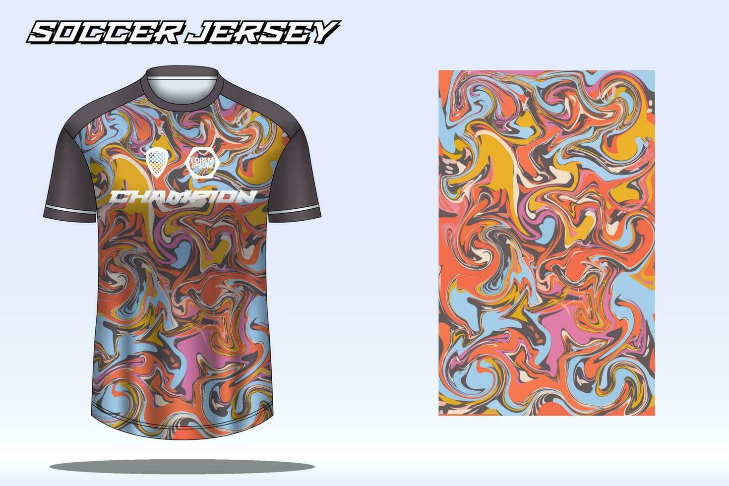 voetbal Jersey sport t-shirt ontwerp mockup voor Amerikaans voetbal club vector