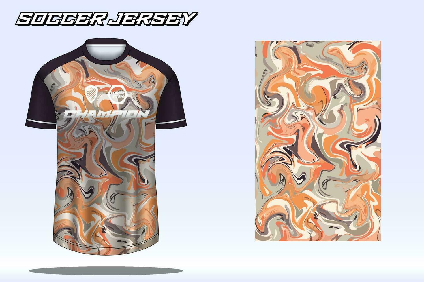 voetbal Jersey sport t-shirt ontwerp mockup voor Amerikaans voetbal club vector