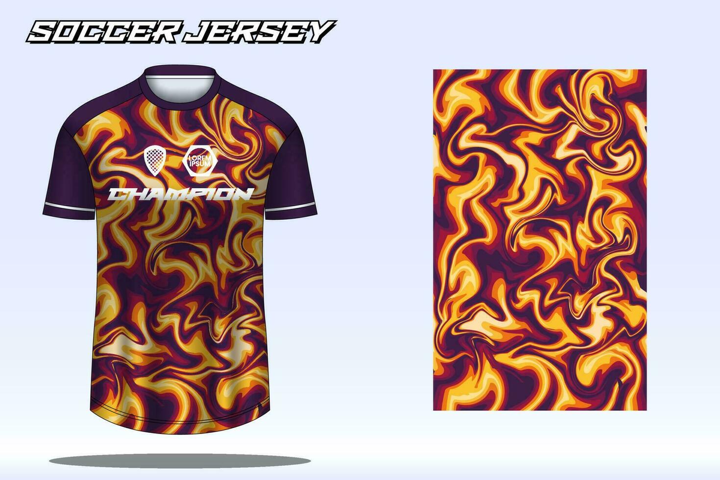 voetbal Jersey sport t-shirt ontwerp mockup voor Amerikaans voetbal club vector