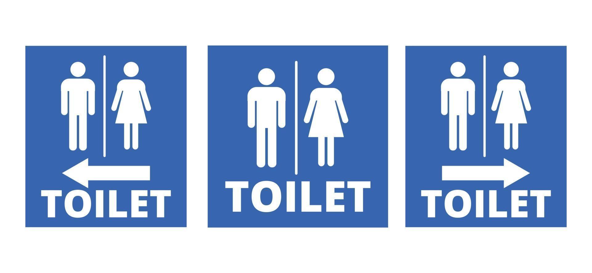 toilettekens mannelijk en vrouwelijk vector