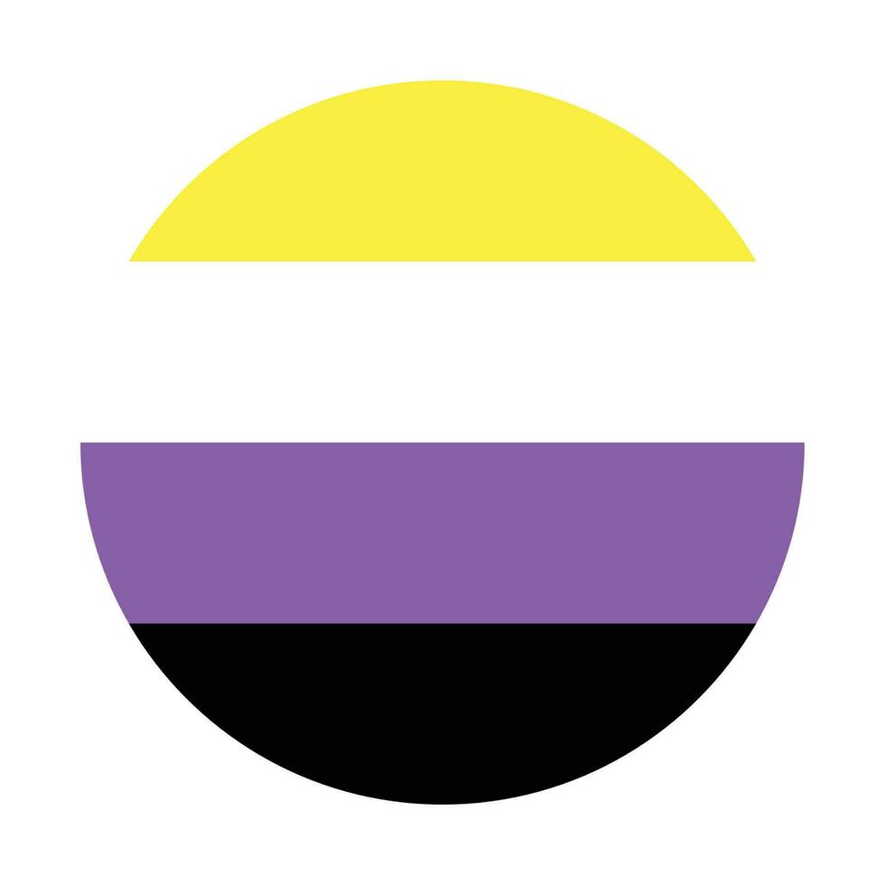 niet-binair trots vlag, lgbtq symbool. vector