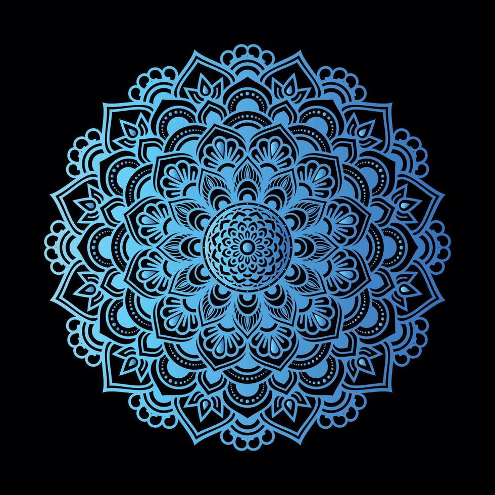 mandala kunst circulaire patroon ornament decoratie voor meditatie poster, volwassen kleur boek.circulaire bloem mandala met wijnoogst bloemen stijl, mooi bekleed ontwerp in wijnoogst vector