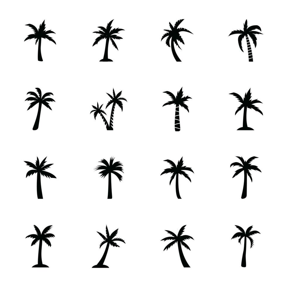 palm boom schets vector