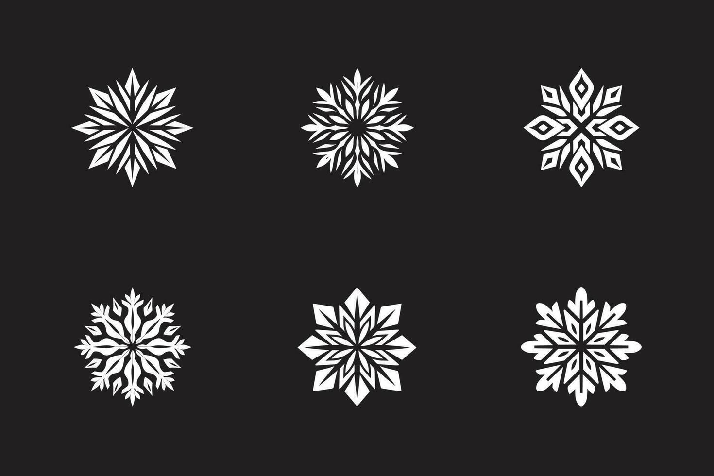 sneeuwvlokken voor kerst vector